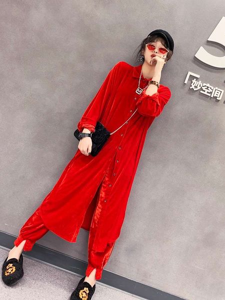 2020 spring new korean version hanfu long veet loose and thin women's wear bottom personalized small shirt, White
2020 spring new korean version hanfu long veet loose and thin women's wear bottom personalized small shirt, White