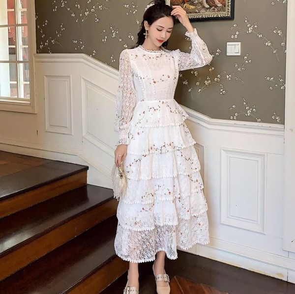 2021 spring fashion dress women white lace embroidery patchwork long sleeve elegant slim cake dresses drop shipping, Black;gray
2021 spring fashion dress women white lace embroidery patchwork long sleeve elegant slim cake dresses drop shipping, Black;gray