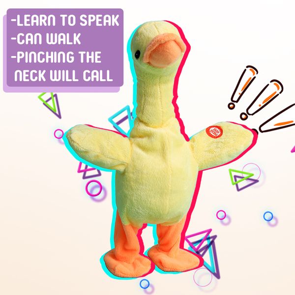 novelty fun cute puzzle repeat toy fun learn tongue yellow duck talking animal toy gift for children
novelty fun cute puzzle repeat toy fun learn tongue yellow duck talking animal toy gift for children
