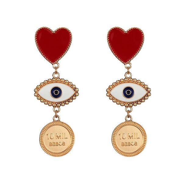 dangle & chandelier heart eye letter round pendant punk earrings for women long 3 eyes statement drop trend fashion jewelry gift, Silver
dangle & chandelier heart eye letter round pendant punk earrings for women long 3 eyes statement drop trend fashion jewelry gift, Silver