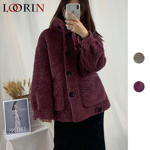 lorin women wool coat female horn turn down collar winter warm fur fashion lady coat casual jacket, Black
lorin women wool coat female horn turn down collar winter warm fur fashion lady coat casual jacket, Black