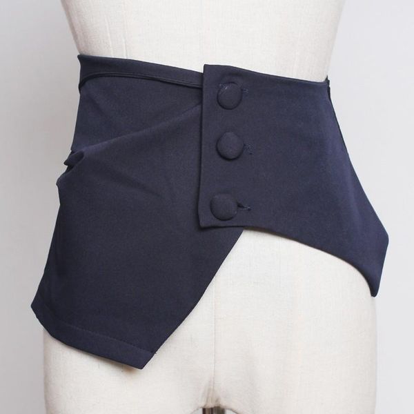 seebeautiful new fashion 2020 autumn button pleated polyester splicing elastic cloth belts irregular wide girdle women u165, Black;brown
seebeautiful new fashion 2020 autumn button pleated polyester splicing elastic cloth belts irregular wide girdle women u165, Black;brown