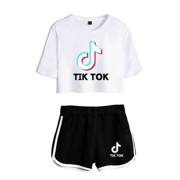 2020 new factory direct sales tik tok loose large size short sleeve short sleeve shorts suit wholesale, White
2020 new factory direct sales tik tok loose large size short sleeve short sleeve shorts suit wholesale, White
