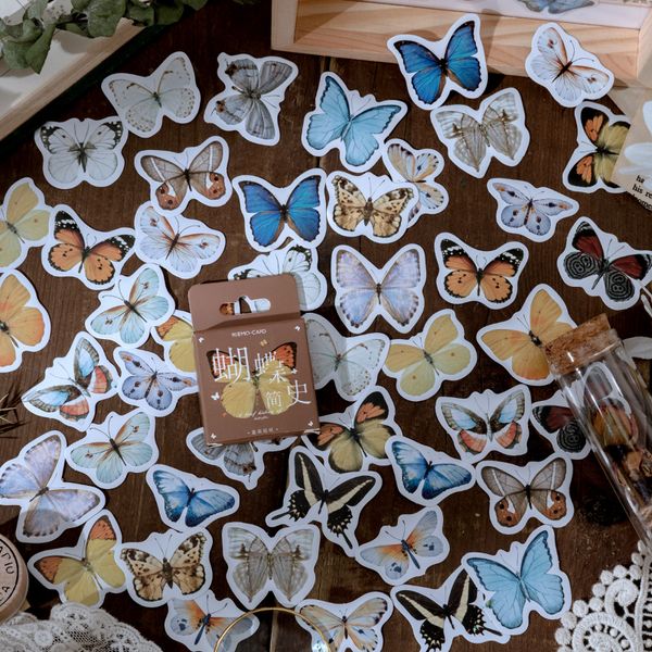46 pcs/box Kawaii Cartoon Butterfly Stickers Decorative collage Scrapbooking back to school Gift Sealing custom planner sticker
46 pcs/box Kawaii Cartoon Butterfly Stickers Decorative collage Scrapbooking back to school Gift Sealing custom planner sticker