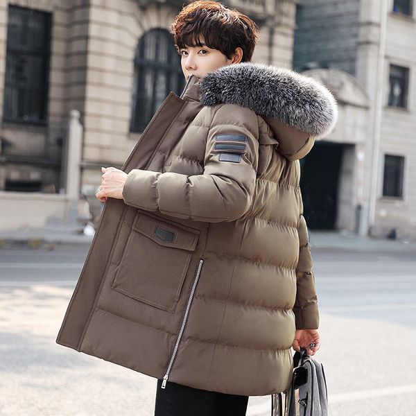 winter parka jacket men winter fur collar hood jacket thick cotton padded puffer jacket outdoor coat men warm parkas coat 2020 q1217, Black 
winter parka jacket men winter fur collar hood jacket thick cotton padded puffer jacket outdoor coat men warm parkas coat 2020 q1217, Black