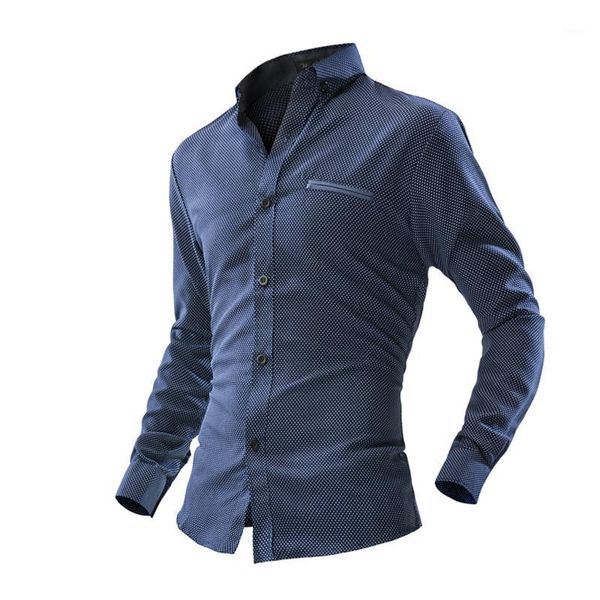 slim men business shirt long sleeve formal solid fitness turn down collar shirt casual park dots1, White;black
slim men business shirt long sleeve formal solid fitness turn down collar shirt casual park dots1, White;black
