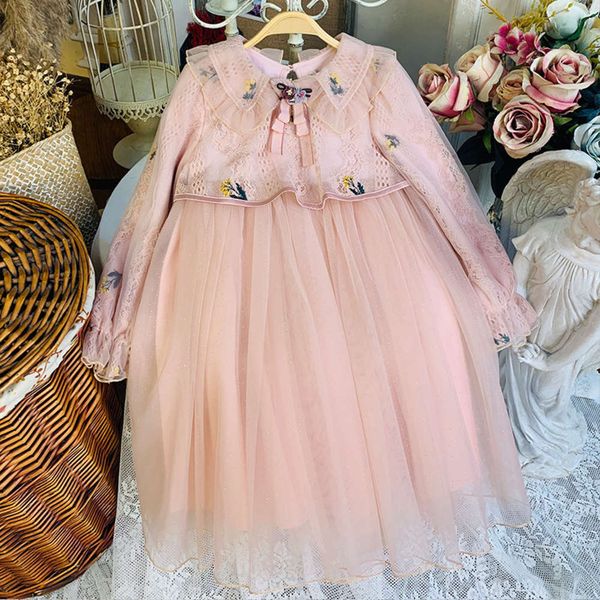 mh girls' autumn simple lace 2020 new long sve princs skirt children drs u75i, Red;yellow
mh girls' autumn simple lace 2020 new long sve princs skirt children drs u75i, Red;yellow