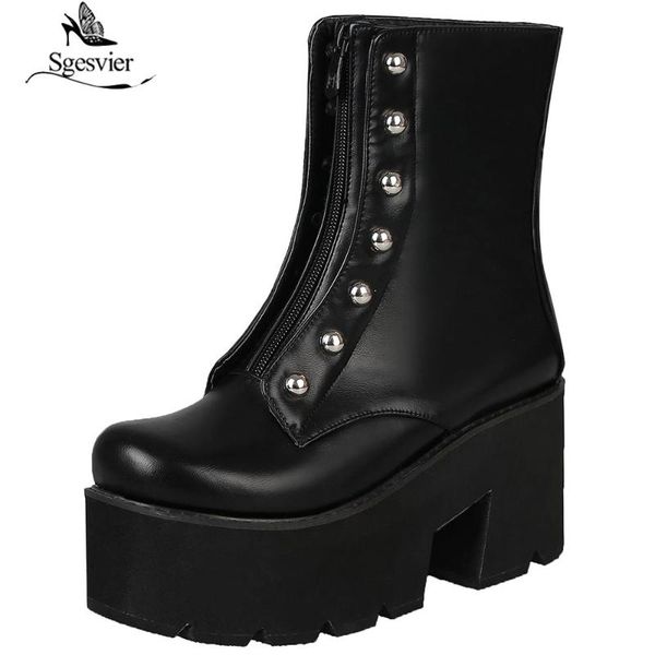 boots sgesvier 2021 fashion platform women retro autumn pu leather thick heel ankle for soft shoes ladies, Black
boots sgesvier 2021 fashion platform women retro autumn pu leather thick heel ankle for soft shoes ladies, Black