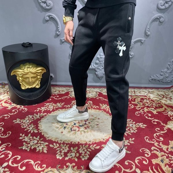 winter ch casual croxins trendy leggings men's thickened sports slim little ankle pants, Black
winter ch casual croxins trendy leggings men's thickened sports slim little ankle pants, Black