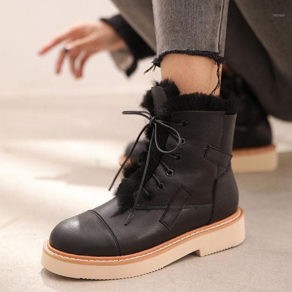 boots bottes femme ankle women's keep warm winter shoes cow leather lace up plush snow zapatos de mujer1, Black
boots bottes femme ankle women's keep warm winter shoes cow leather lace up plush snow zapatos de mujer1, Black