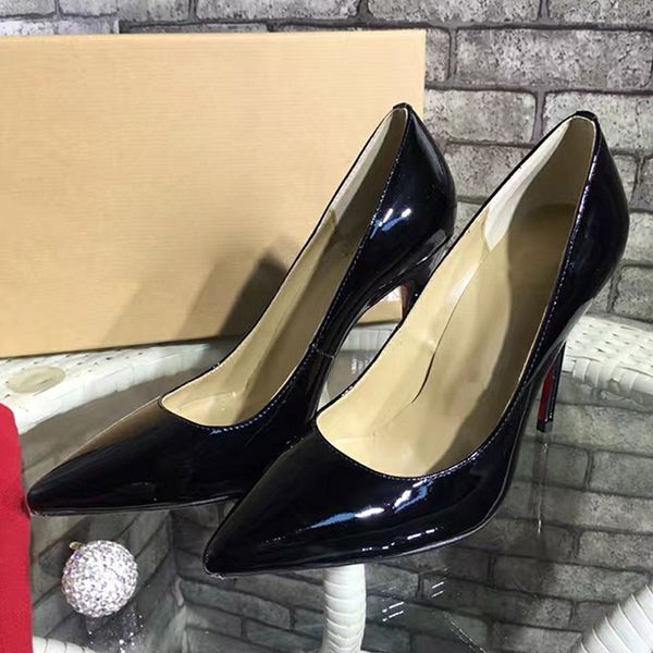 high heel so kate luxurys designers dress shoes styles red bottoms womens stiletto heels 8.5cm .5cm genuine leather point toe pumps loafer, Black
high heel so kate luxurys designers dress shoes styles red bottoms womens stiletto heels 8.5cm .5cm genuine leather point toe pumps loafer, Black