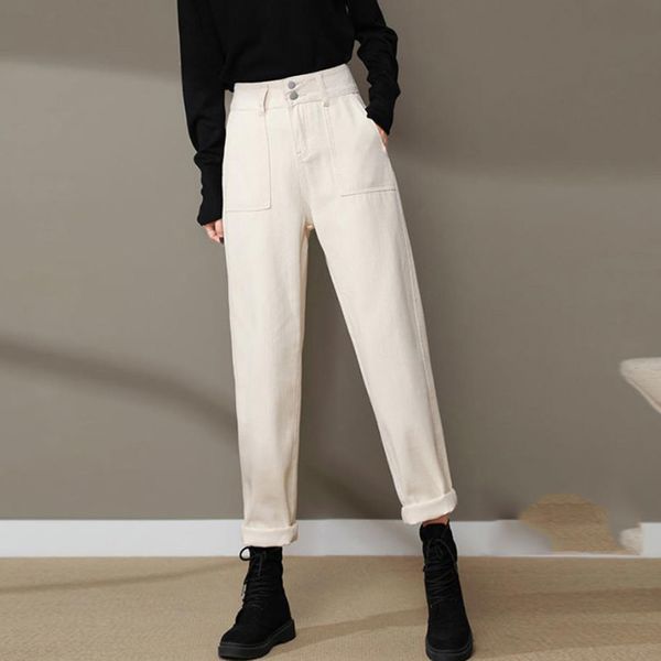 casual high waist harem jeans for women plus size cowboy straight leg jeans mujer streetwear korean style fashion denim trousers y1214, Blue
casual high waist harem jeans for women plus size cowboy straight leg jeans mujer streetwear korean style fashion denim trousers y1214, Blue
