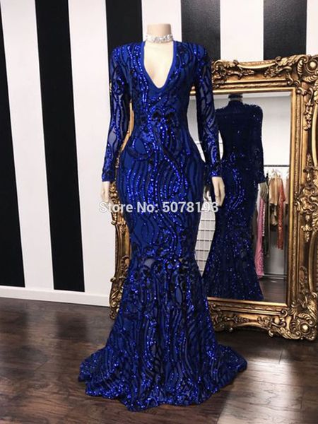 elegant royal blue fashion v-neck long sleeves zipper mermaid/trumpet sequins long evening dress/formal gowns lj201123, White;black
elegant royal blue fashion v-neck long sleeves zipper mermaid/trumpet sequins long evening dress/formal gowns lj201123, White;black