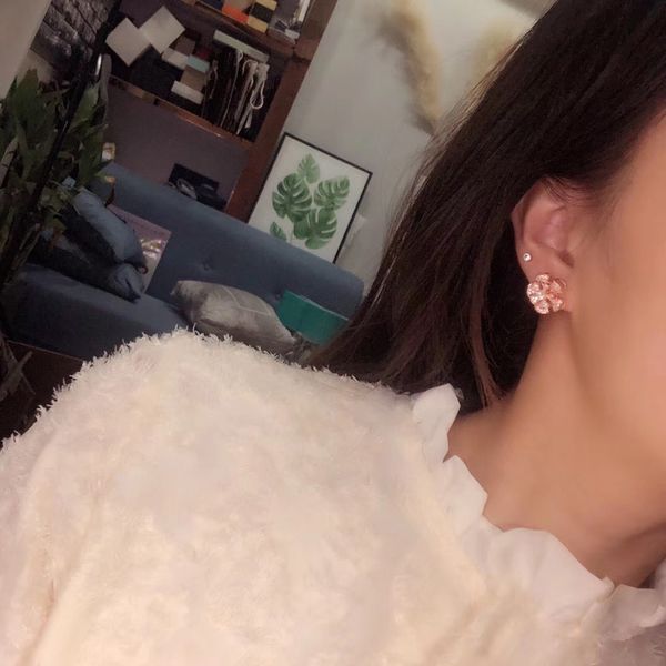 selling brand s925 pure silver rose earrings 5a zircon inlay elegant luxury style prom temperament goddess lady 2021 christmas presents, Golden
selling brand s925 pure silver rose earrings 5a zircon inlay elegant luxury style prom temperament goddess lady 2021 christmas presents, Golden