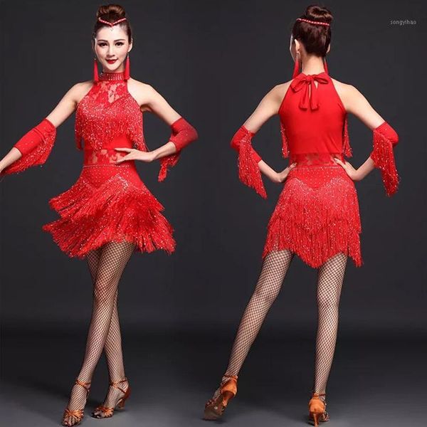 latin dance women fringe dress&gloves&earrings competition/practice cha rumba samba salsa dance dress great gatsby1, Black;red
latin dance women fringe dress&gloves&earrings competition/practice cha rumba samba salsa dance dress great gatsby1, Black;red