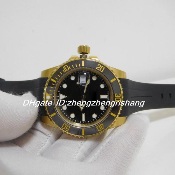 2 color mens watch 40mm 116610ln black dial gold 116610 ceramic bezel rubber bracelet watch 116618 asia 2813 automatic men's watches, Slivery;brown
2 color mens watch 40mm 116610ln black dial gold 116610 ceramic bezel rubber bracelet watch 116618 asia 2813 automatic men's watches, Slivery;brown
