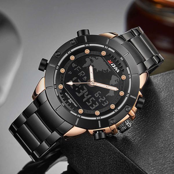 sports multifunctional display quartz popular outdoor men's double waterproof steel band watch 2021, Slivery;brown
sports multifunctional display quartz popular outdoor men's double waterproof steel band watch 2021, Slivery;brown