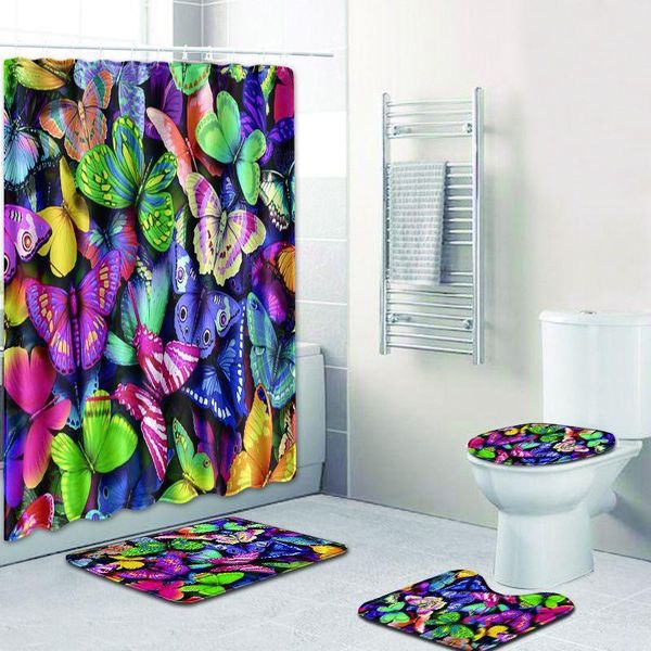 shower curtains onglyp 4pcs curtain set color butterfly bathroom with hooks non slip bath mat toilet cover rugs home decor
shower curtains onglyp 4pcs curtain set color butterfly bathroom with hooks non slip bath mat toilet cover rugs home decor