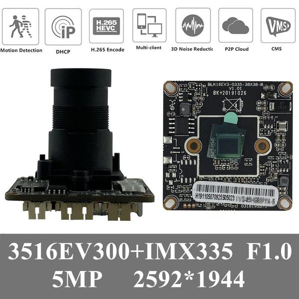 4pcs f1.0 lens sony imx335+3516ev300 5mp 2592*1944 starlight ip camera module board low illumination h.265 onvif rtsp p2p cloud
4pcs f1.0 lens sony imx335+3516ev300 5mp 2592*1944 starlight ip camera module board low illumination h.265 onvif rtsp p2p cloud