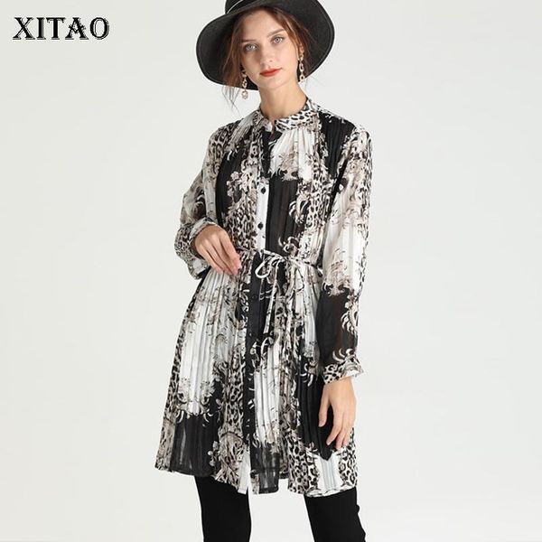 xitao print pleated dress fashion new women single breast 2021 winter full sleeve patchwork casual style loose dress zy3515, Black;gray
xitao print pleated dress fashion new women single breast 2021 winter full sleeve patchwork casual style loose dress zy3515, Black;gray