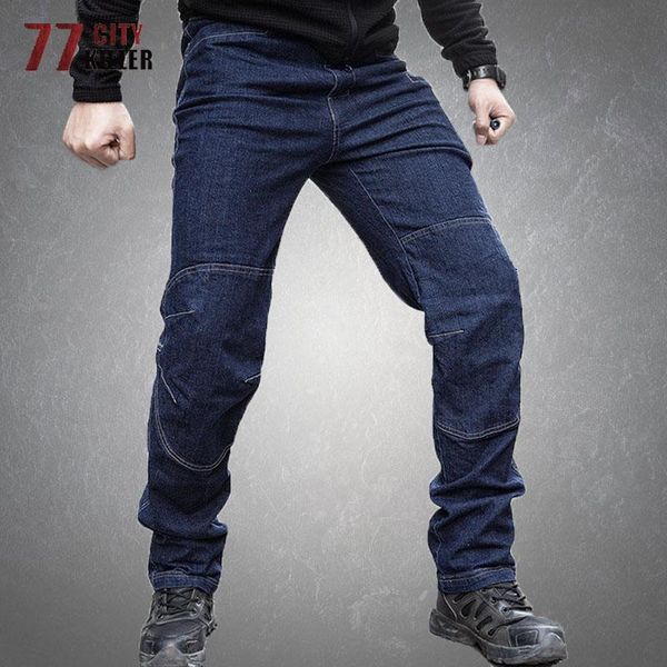 men's jeans tactical men elasticity slim multi-pockets cargo trousers male swat combat scratch resistant straight mens, Blue
men's jeans tactical men elasticity slim multi-pockets cargo trousers male swat combat scratch resistant straight mens, Blue