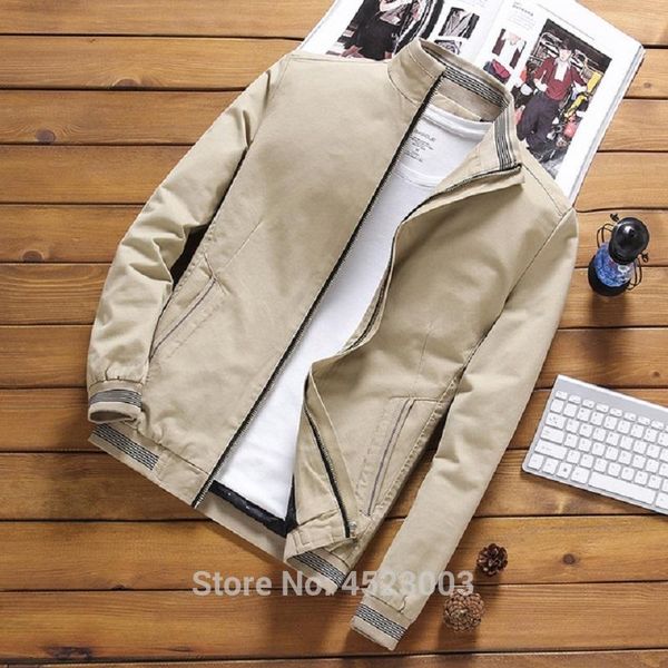 men's jackets casual spring autumn bomber male outwear windbreaker stand collar jacket mens baseball slim coats, Black;brown
men's jackets casual spring autumn bomber male outwear windbreaker stand collar jacket mens baseball slim coats, Black;brown