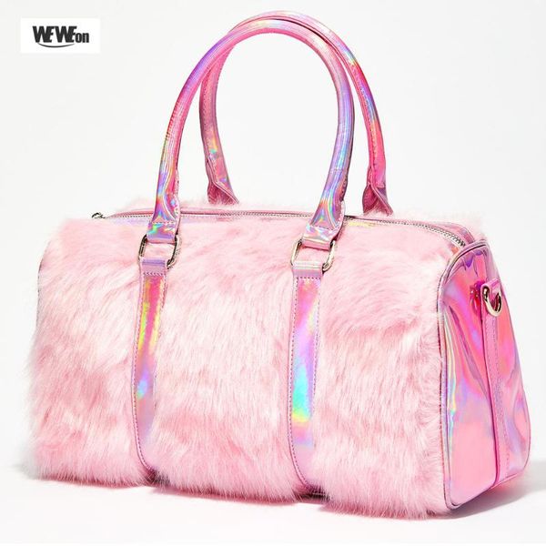 outdoor bags fur laser gym tote bag holographic women's plush travel large street handbag weekend college party big female stylish
outdoor bags fur laser gym tote bag holographic women's plush travel large street handbag weekend college party big female stylish