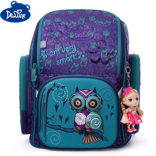 3d delune primary school bags for girls cartoon owl children orthopedic pattern book satchels 6-108 mochila infantil grade 1-3 y200615
3d delune primary school bags for girls cartoon owl children orthopedic pattern book satchels 6-108 mochila infantil grade 1-3 y200615
