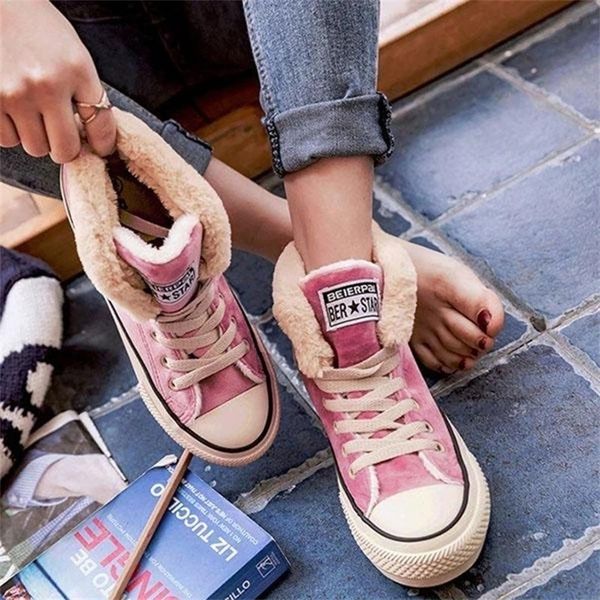 dahood women snow boots fashion plus velvet casual lace up canvas shoes female flat short boots 35-43 size y200115, Black
dahood women snow boots fashion plus velvet casual lace up canvas shoes female flat short boots 35-43 size y200115, Black