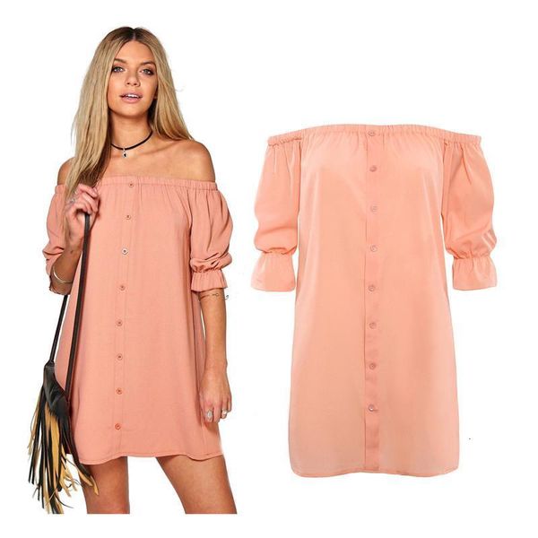 women casual loose half sleeve strapless dresses 2021 new off shoulder mini party dress long vestidos, Black;gray
women casual loose half sleeve strapless dresses 2021 new off shoulder mini party dress long vestidos, Black;gray