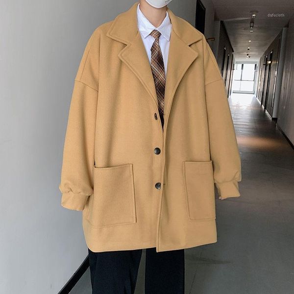 korean style woolen coat men's fashion casual long woolen coat men streetwear loose oversize mens overcoat m-2xl1, Black
korean style woolen coat men's fashion casual long woolen coat men streetwear loose oversize mens overcoat m-2xl1, Black