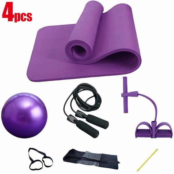 4 piece yoga pilates set kit 10mm thick nbr yoga mat 25cm pilate ball jump rope mat set home training exercise equipment
4 piece yoga pilates set kit 10mm thick nbr yoga mat 25cm pilate ball jump rope mat set home training exercise equipment