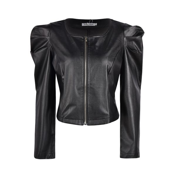 black faux leather jacket for women fashion pu leather lady coat jackets with zipper outerwear long sleeve o neck female d30 q1217
black faux leather jacket for women fashion pu leather lady coat jackets with zipper outerwear long sleeve o neck female d30 q1217