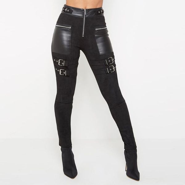 pu leather goth pencil pants for women dark fashion eyelet patchwork ladies leather trousers skinny chic female pants 2020 d301, Black;white
pu leather goth pencil pants for women dark fashion eyelet patchwork ladies leather trousers skinny chic female pants 2020 d301, Black;white