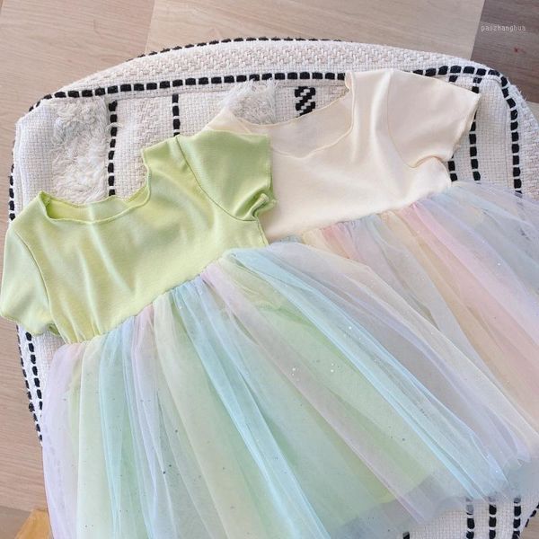 girl's dresses summer girls princess dress patsel rainbow mesh tutu children kids baby infants outfits party vestidos s109701, Red;yellow
girl's dresses summer girls princess dress patsel rainbow mesh tutu children kids baby infants outfits party vestidos s109701, Red;yellow