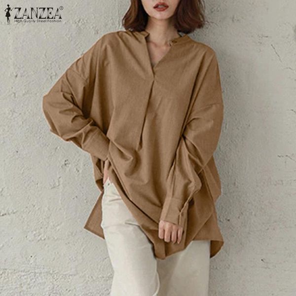 casual spring autumn blusa womens korean cotton linen blouses zanzea office lady shirts female solid button up plus size, White
casual spring autumn blusa womens korean cotton linen blouses zanzea office lady shirts female solid button up plus size, White