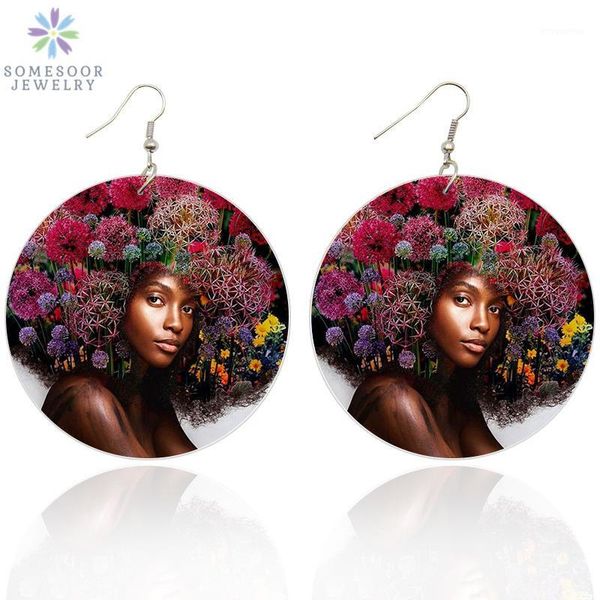 somesoor both sides painting black women afro art wooden drop earrings african natural hair wood jewelry for women girl gifts1, Silver
somesoor both sides painting black women afro art wooden drop earrings african natural hair wood jewelry for women girl gifts1, Silver