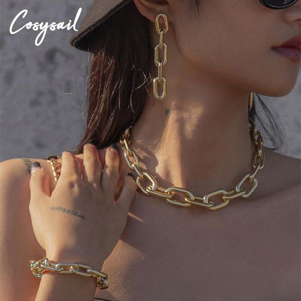 chokers cosysail cuban gold thick chain choker necklace for women 2021 trendy hip hop chunky bangle bracelet jewelry set gift, Golden;silver
chokers cosysail cuban gold thick chain choker necklace for women 2021 trendy hip hop chunky bangle bracelet jewelry set gift, Golden;silver
