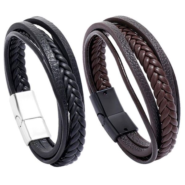 new retro multilayer leather wrap bracelets simple fashion mens cuff bangle braided wristbands jewelry christmas gift, Golden;silver
new retro multilayer leather wrap bracelets simple fashion mens cuff bangle braided wristbands jewelry christmas gift, Golden;silver