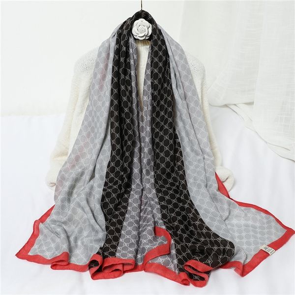 design brand women scarf fashion cotton print spring winter warm hijabs headband female pashmina beach stoles foulard scarves y201007, Blue;gray
design brand women scarf fashion cotton print spring winter warm hijabs headband female pashmina beach stoles foulard scarves y201007, Blue;gray