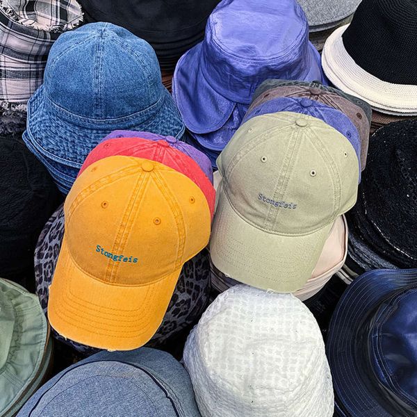 back letters embroidered front washed denim baseball men's and women's korean soft cap, Blue;gray
back letters embroidered front washed denim baseball men's and women's korean soft cap, Blue;gray
