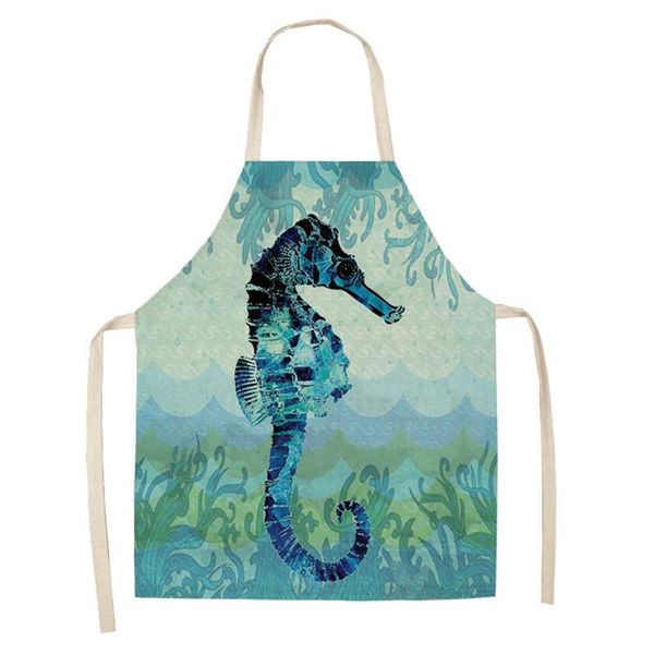 aprons marine life printed women kitchen waterproof cooking oil-proof cotton linen antifouling chef apron 68*55cm 0116
aprons marine life printed women kitchen waterproof cooking oil-proof cotton linen antifouling chef apron 68*55cm 0116
