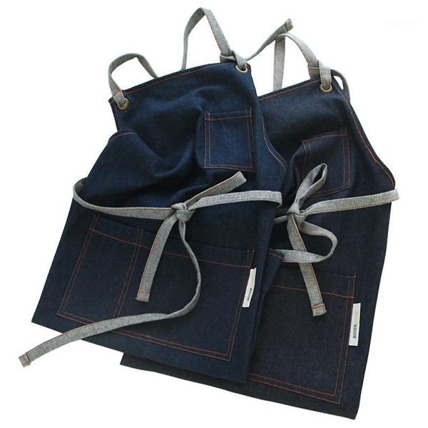 aprons 2021 denim apron for chef kitchen woman bbq 100% cotton bib coffee flower shop work uniform1
aprons 2021 denim apron for chef kitchen woman bbq 100% cotton bib coffee flower shop work uniform1