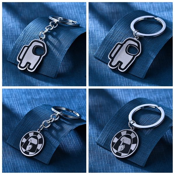 games among us keychain stainless steel material keyrings cartoon game keychains car keys bag pendent decoration boutique sale e111906, Red;brown
games among us keychain stainless steel material keyrings cartoon game keychains car keys bag pendent decoration boutique sale e111906, Red;brown