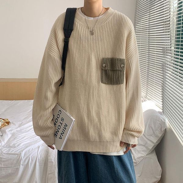 2020 autumn winter new men's sweaters loose japanese korean version trend of thickened khaki clothes, White;black
2020 autumn winter new men's sweaters loose japanese korean version trend of thickened khaki clothes, White;black