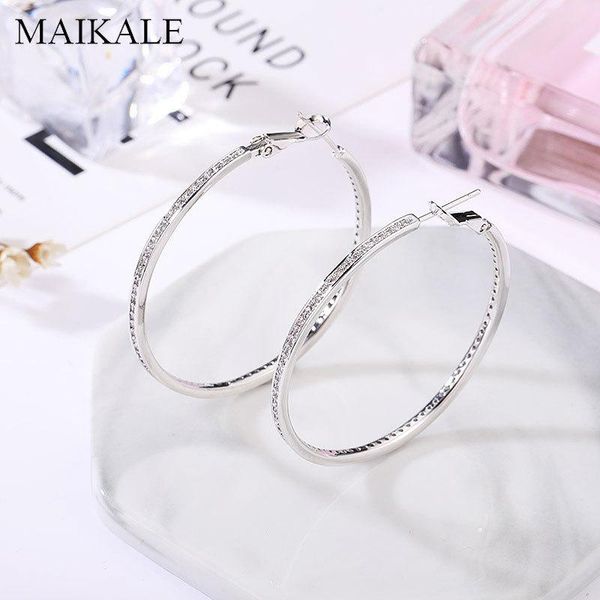 hoop & huggie luxury 5.5/6.5cm big earrings for women gold silver color large round circle cubic zirconia fashion jewelry gifts, Golden;silver
hoop & huggie luxury 5.5/6.5cm big earrings for women gold silver color large round circle cubic zirconia fashion jewelry gifts, Golden;silver