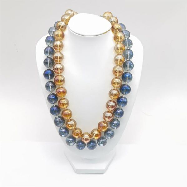 chokers blue gold champagne transparent metallic titanium coated ab necklaces natural quartz crystal glass beads necklace 14mm, Golden;silver
chokers blue gold champagne transparent metallic titanium coated ab necklaces natural quartz crystal glass beads necklace 14mm, Golden;silver