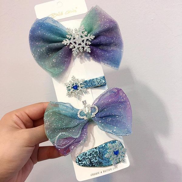 4 pcs blue purple princess children's hair accessories cute mesh yarn bow crown duckbill hair clips for girl fashion pins1, Slivery;white
4 pcs blue purple princess children's hair accessories cute mesh yarn bow crown duckbill hair clips for girl fashion pins1, Slivery;white