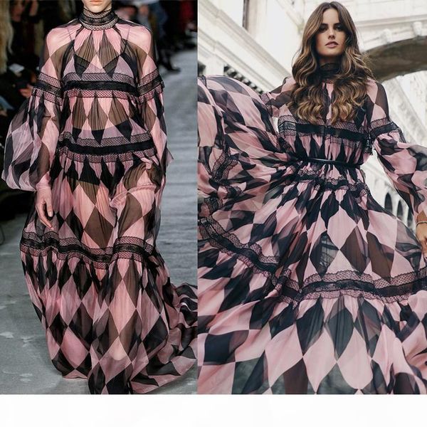 plus size a line 2020 spring summer designer runway diamond chiffon maxi women dress lace patchwork long party dresses with sashes vestidos, Black;gray
plus size a line 2020 spring summer designer runway diamond chiffon maxi women dress lace patchwork long party dresses with sashes vestidos, Black;gray