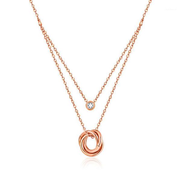 stainless steel women necklace rose gold color cubic zirconia charm three circles pendant necklace jewelry n182821, Silver
stainless steel women necklace rose gold color cubic zirconia charm three circles pendant necklace jewelry n182821, Silver